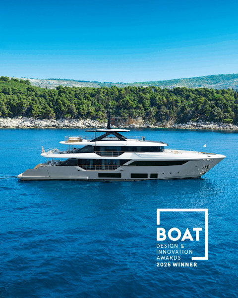 Double win for Custom Line at the Boat International Design & Innovation Awards 2025.