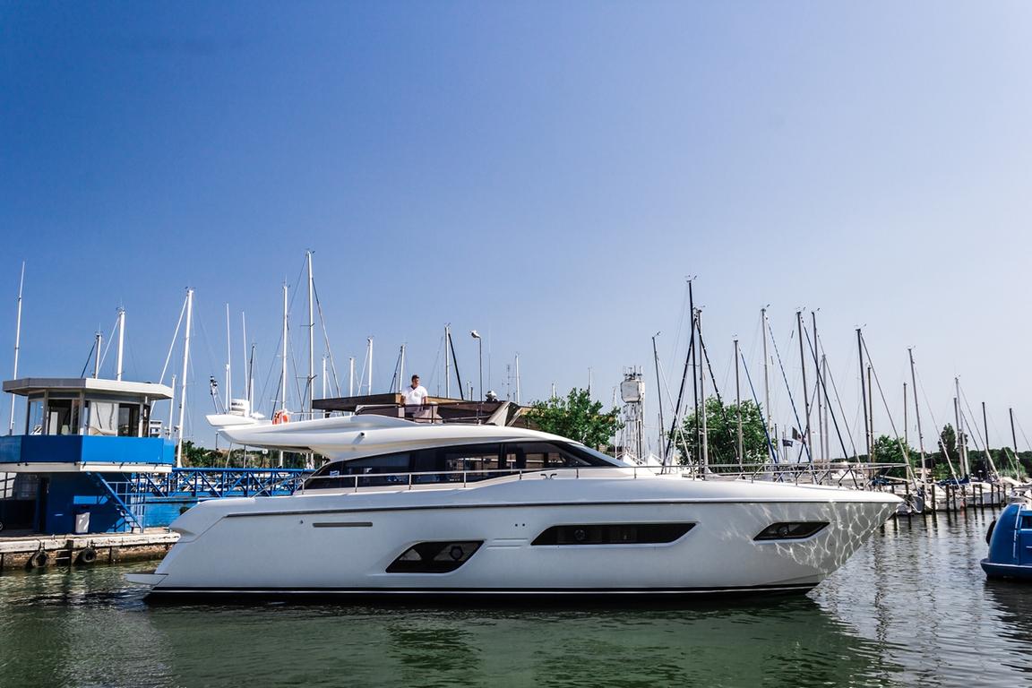 The first Ferretti Yachts 550 has been launched, and is already a great success before its debut. image